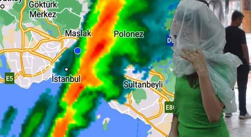 Sıcaklık rekoru kırılmıştı! İstanbul'da sağanak yağış başladı