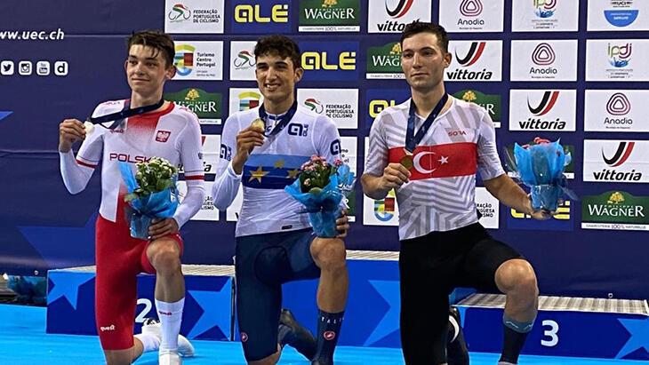 Ulusal bisikletçi Ramazan Yılmaz, Avrupa Pişt Şampiyonası'nda üçüncü oldu