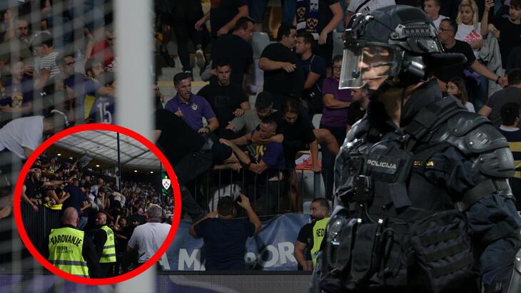 Fenerbahçe tribünlerine saldıran Maribor taraftarlarının sicilleri kabarık! Benzinlikte de kaos yaratmışlar