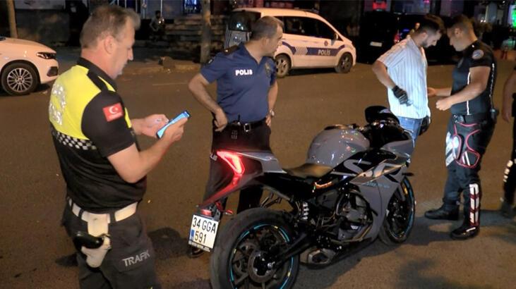 İstanbul'da motosiklet şoförlerine denetim! '20 bin lira ceza yedik'