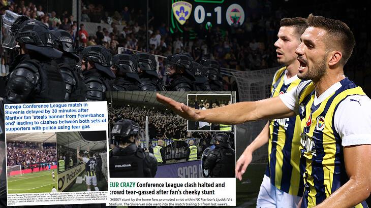 Maribor-Fenerbahçe maçında çıkan olaylar Avrupa basınında!