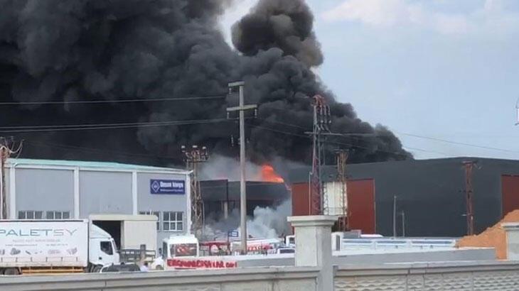 Son dakika: Tekirdağ'da kimya fabrikasında yangın