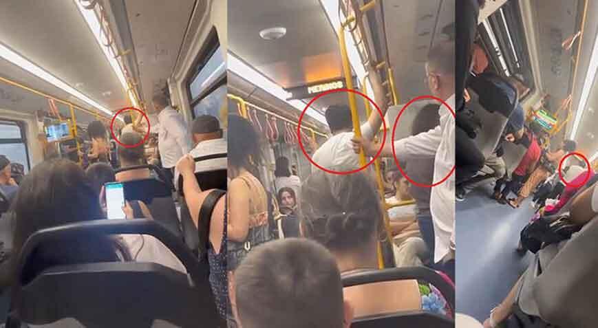 Yer: Bursa... Metroda eşini öbür bir bayanla gören kişi çılgına döndü!