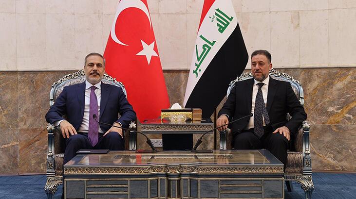 Bakan Fidan, Irak Egemenlik İttifakı Önderi Hançer ile görüştü