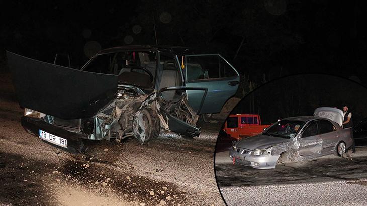 Çankırı'da iki araba baş başa çarpıştı: 1'i bebek, 7 yaralı