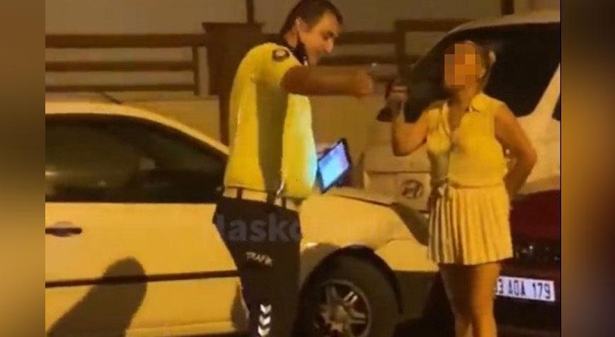 Çevirmeye takılan bayandan polise tehdit: 'Ben devletim, sen çalışansın! Müdürünü arayacağım'