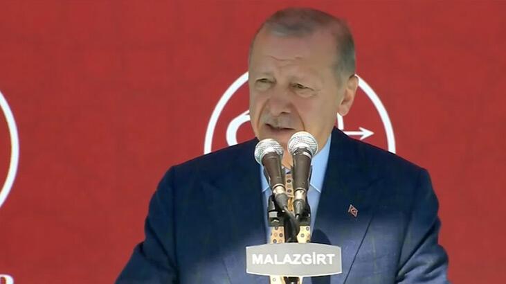 Erdoğan'dan Malazgirt Zaferi iletisi: Bu meydandan tek millet, tek vatan bildirisi yükseliyor