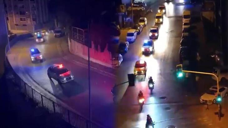 Kağıthane'de şehit polis Hakan Telli anısına araç konvoyu